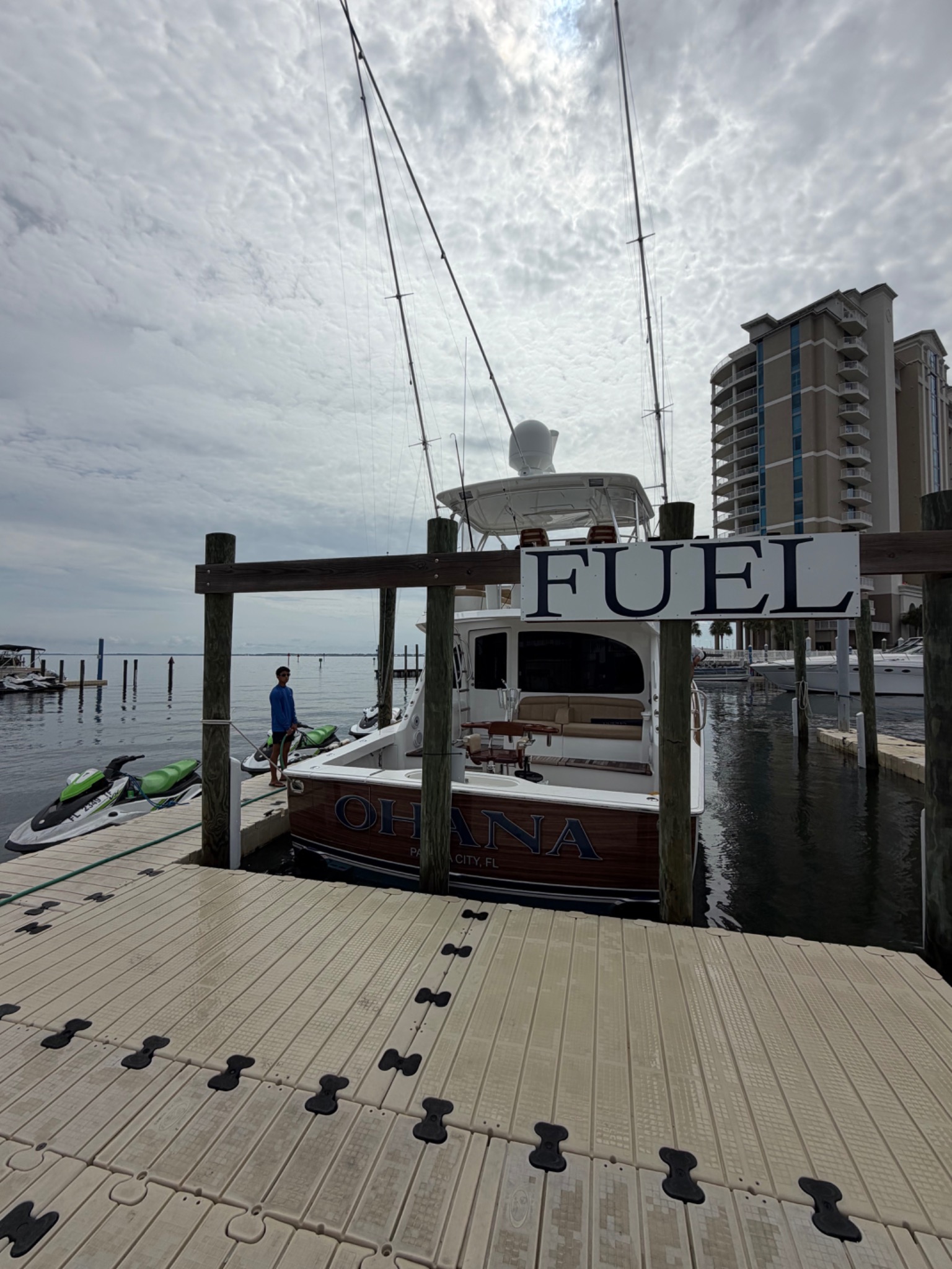 Fuel dock supplied by the client for the JDF Marina website
